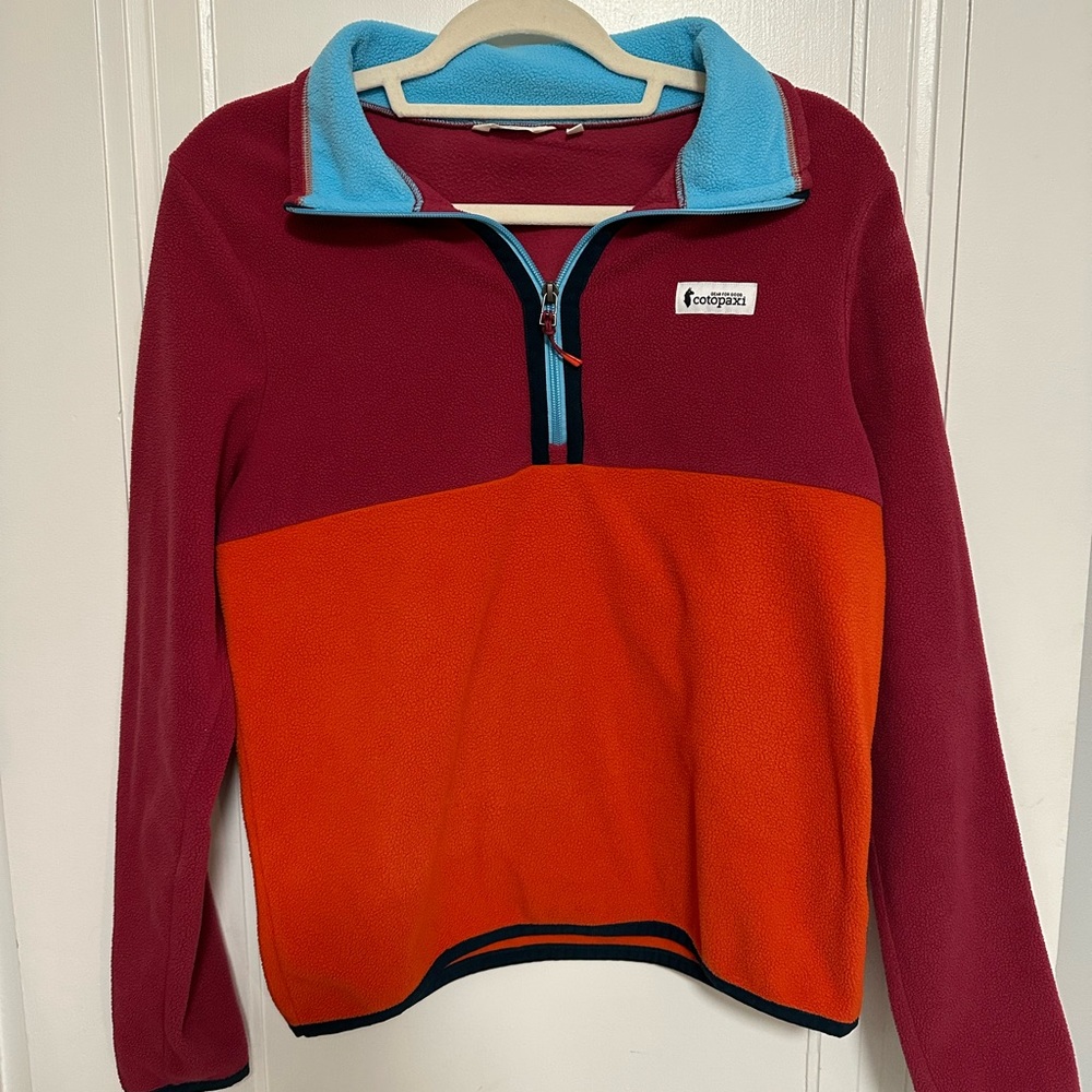 Cotopaxi zip up sweatshirt; Women’s Small